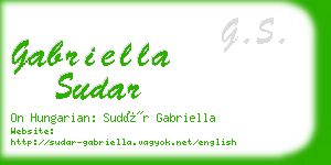 gabriella sudar business card